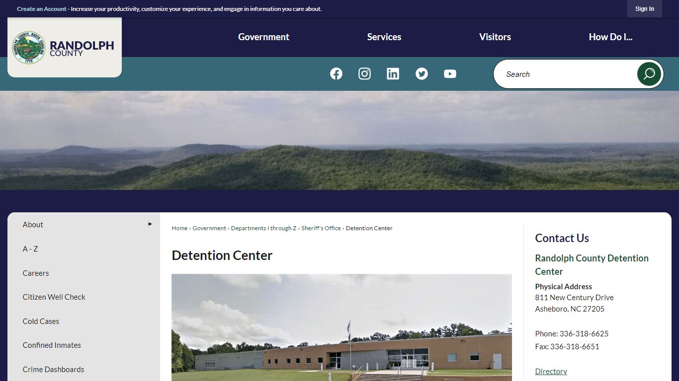 Detention Center | Randolph County, NC